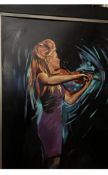 “The Violinist“ Oil Painting