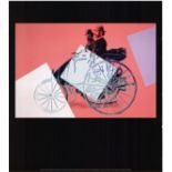 Andy Warhol """"Karl Benz With Employee Josef Brecht In The Benz Patent Motor Car. Cert of Provenanc