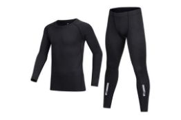 7 x Boys Base Layer Compression Underwear Top & Bottom Sets Lb44