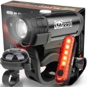 Gator 320 Bike Lights, Bicycle Light Front and Back RRP £23.99