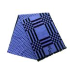 6 x Ruby Rose Purple and Black Silk Scarf RRP £39.95 L9