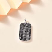New! Black Diamond Tag Pendant