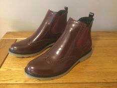 Dolcis “Winlove” Chelsea Ankle Boots, Size 8, Burgundy - New RRP £49.00