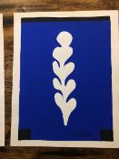 Two (2) Henri Matiise Serigraphs. 'White Palm On Blue' and 'The Swan' 1994