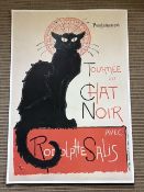 Steinlen's Tournee Du Chat Noir and Night Palm By Ruth Adler.