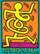 Authentic Screenprint of Keith Haring's Montreux Jazz Festival Poster 183.