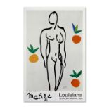 Henri Matisse 'Model and Oranges' Large Exhibiton Poster 1985.