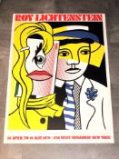 Roy Lichtenstein - ' Stepping Out' Offset Lithograph.