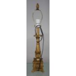 Decorative Composite Gilt Table Lamp