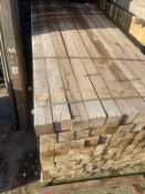 Huge Pallet of 99 Posts Treated 100mm x 100mm 2.4m