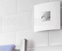 12 x Airvac D100TCY Bathroom Shower Toilet WC Extractor Fan White Chrome 100mm Timer 4