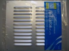 550 9x9 Silver Gas Vents = 260 x 240mm. (11 Boxes of 50) 2