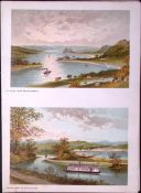 Scotland The Clyde & Lochgilphead Antique Coloured Print-20