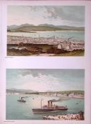 Scotland Greenock & Helensburgh Antique Coloured Print-25