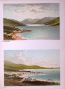 Scotland Loch Striven & Largs Antique Coloured Print-27
