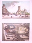 Scotland Edinburgh Views of City West End, Roslin Chapel Antique Print-7