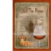Jack The Ripper Cocktail Authentic Recipe Metal Wall Art