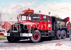 Scammell Superman Heavy Haulage Tractor Unit - Wynns Metal Wall Art