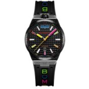 Bomberg / Bolt-68 New Auto Metropolis Chroma Black BF43ASS.12-9.12 - Gentlemen's Steel Wristwatch