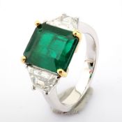 Natural Diamond 18K White Gold Ring