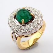 Natural Diamond 18K Yellow Gold Ring