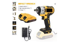 21V Cordless Electric Impact Wrench 1/2" Drive 1000Nm Brushless High Torque Gun
