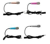 4-Pack Mini Microphones – Portable Metal Phone Mics For Singing, Recording & Podcasting