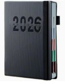 2026 Daily Planner - Appointment Book, Calendar Planner, Black, Daily & Monthly & Weekly Notebook