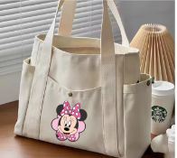 Minnie Canvas Tote Bag – Fashionable Work, College & Daily Use Handbag