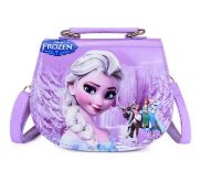 Disney Frozen Elsa Shoulder Bag Kids Crossbody Handbag Kindergarten Purple