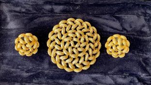 Vintage Monet Brooch & Matching Earrings