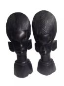 Vintage African Style Wooden Statues