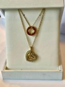 A Pair of Swarovski Pendants, Heart & Circle