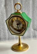 Vintage Japanese 1960's Two Jewel Alarm Clock By Rhythm