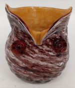Fabulous Vintage 1960's Murano Style Owl Vase