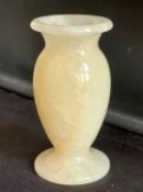 Vintage Polished Small Marble Onyx Vase