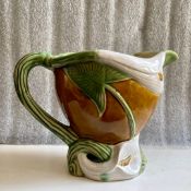 Vintage Calla Lilli Ceramic Pitcher Planter Jug