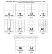 25 x Brand New Packs Of Assorted Multi Printer Labels RRP Â£5.29 ea L30d