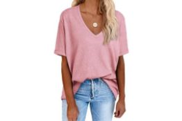 11 x Women's Tops Summer V-Neck Lb40