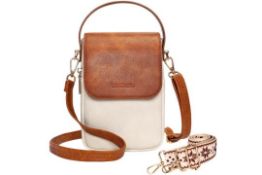 Genuine Leather Crossbody Bags for Women - Brown L5a