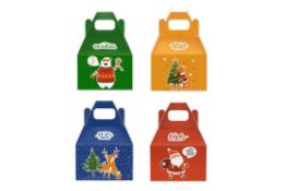 5 x 24 Pack Large Cookie Boxes Christmas Paper Gift Boxes RRP Â£17.99 ea.