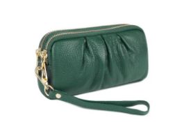Genuine Leather Wristlet Purse L3a