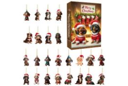 10 x Christmas Dachshund Advent Calendar