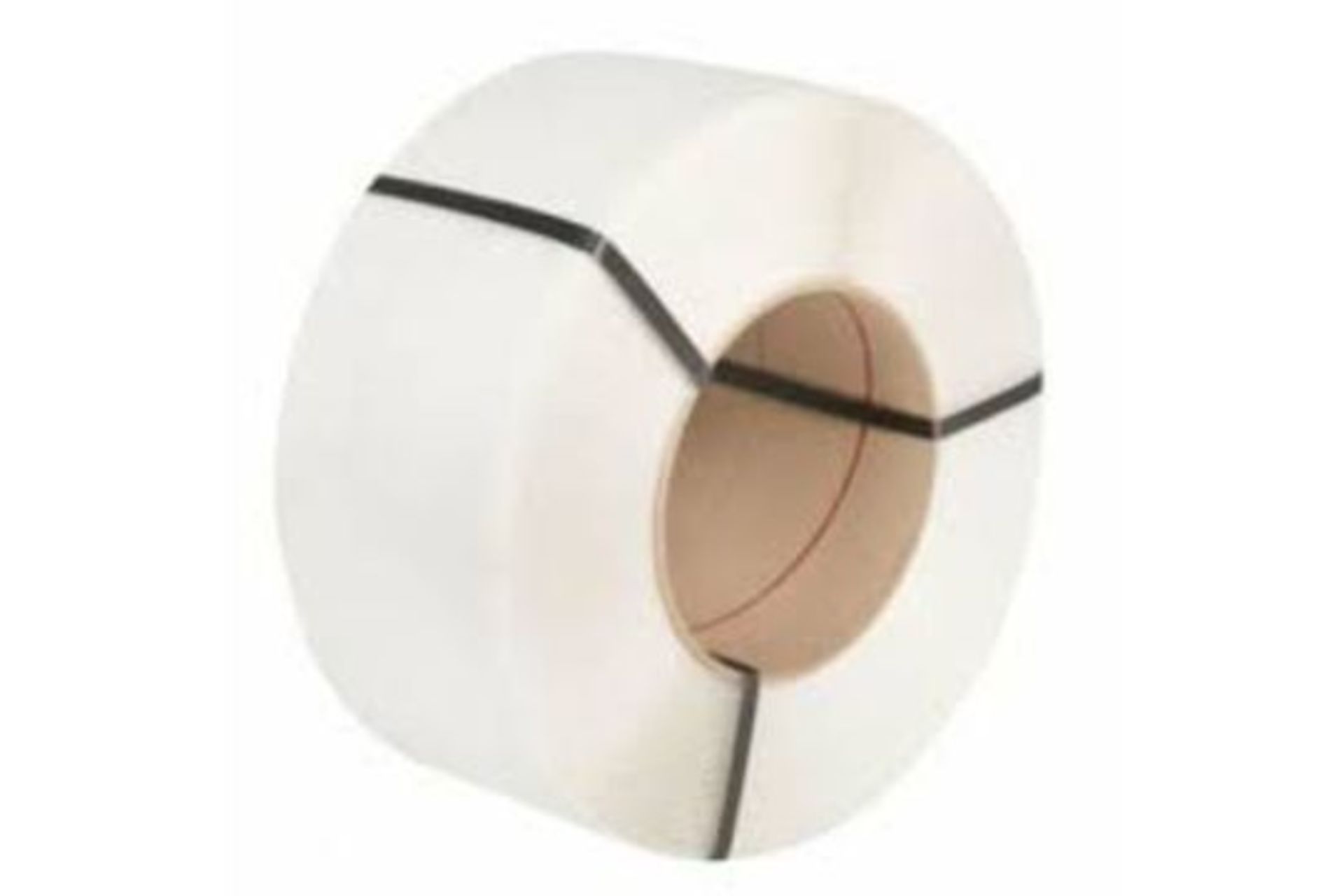 2 x Reel Of Cardboard Core White Machine Strapping 12mm X 3000m RRP £68.34 L27b