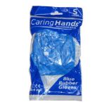 108 x Caring Hands Household Latex Glove Blue Large L8