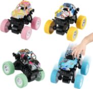 5 x 4 Pcs Monster Truck Toys, Graffiti Off-Road Vehicles