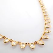 Pear Cut Lab-Grown Diamond Necklace - 7.01 Total Carat (MDI Certified)