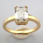 Emerald Cut Lab-Grown Diamond Ring - 2.1 Total Carat (IGI Certified)