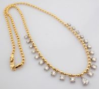 Pear Cut Lab-Grown Diamond Necklace - 2.77 Total Carat (MDI Certified)