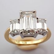 Emerald Cut Lab-Grown Diamond Ring - 4.22 Total Carat (IGI Certified)